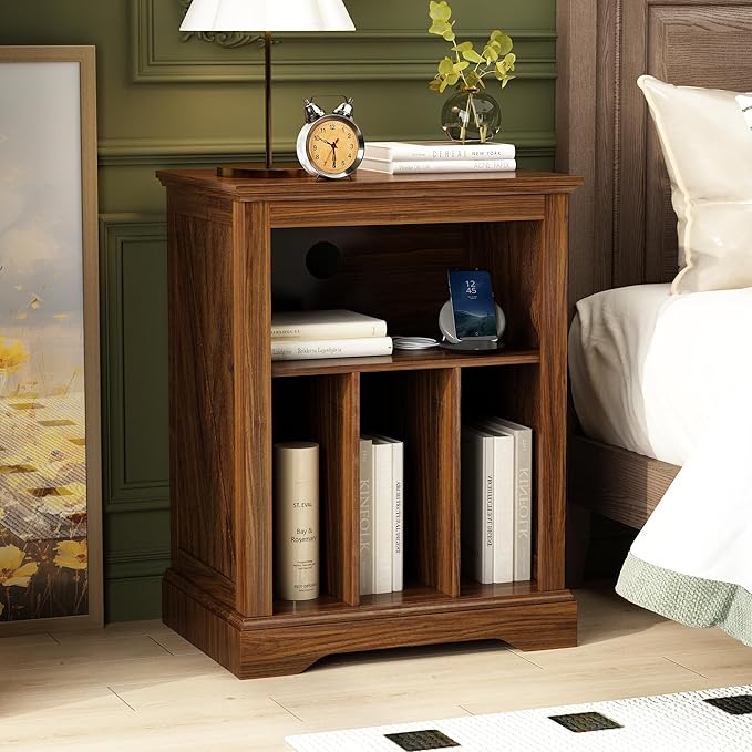Farmhouse Record Player Stand, 3 Tier End Table, Turntable Stand - Image 5