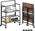4NM 2 Tiers No-Assembly Folding Bookshelf by 4NM