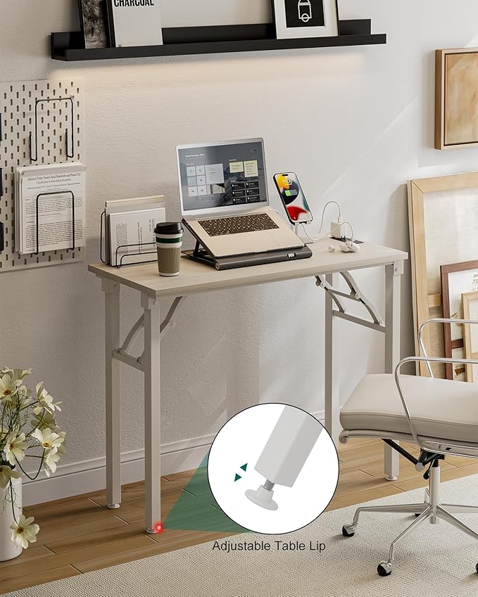 Frylr Small Folding Computer Desk – 35.8 Inch Portable Table - Image 7