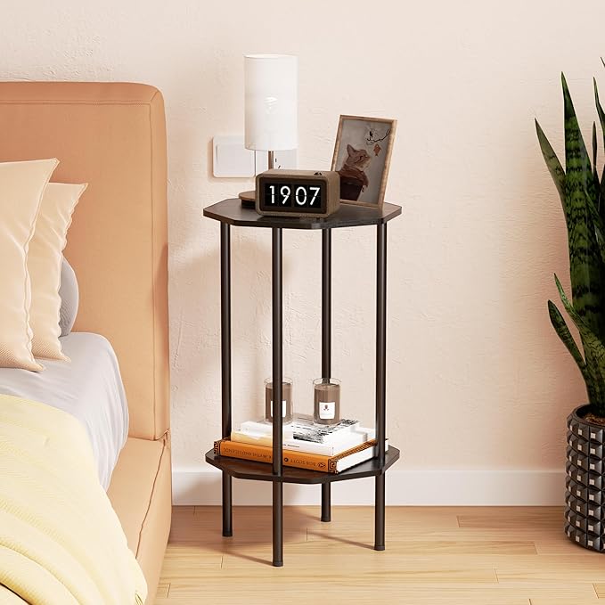 Side Table, Octagonal End Table - Image 8