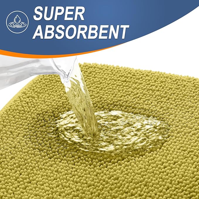 OLANLY Thick Memory Foam Bath Mat Rug 30x20, Extra Soft Absorbent Bathroom Rug - Image 3
