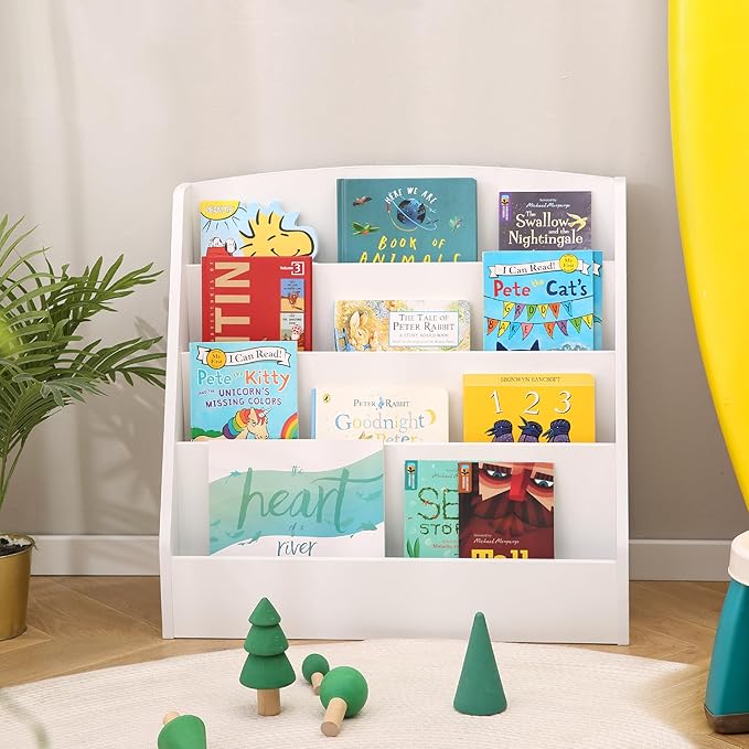 TOETOL 4-Tier Kids Bookshelf by TOETOL