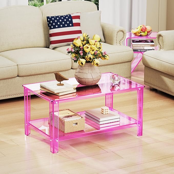 Acrylic Nightstand Side Table Modern Design Clear Home Decor Display End Table - Image 7