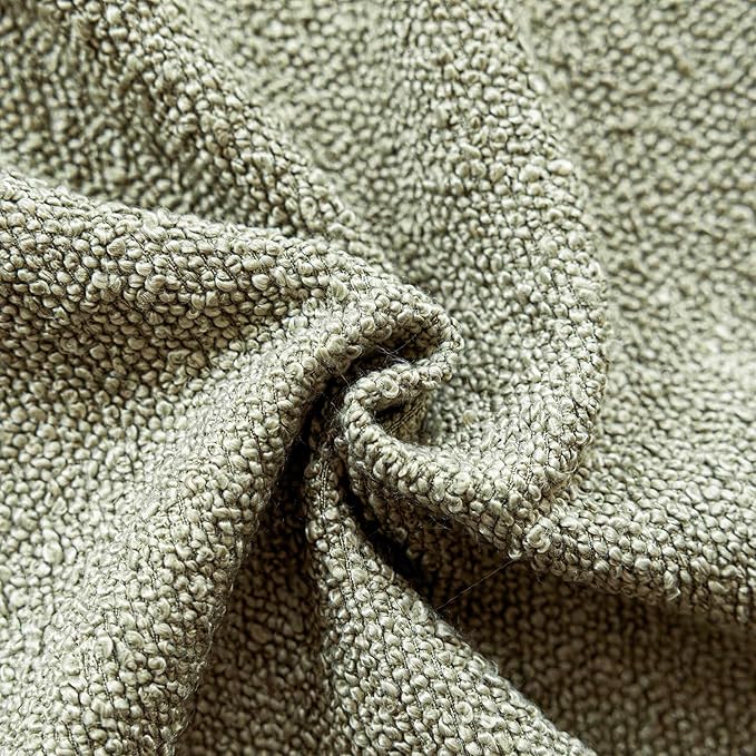 Foindtower Pack of 2 Textured Boucle Throw Pillow Covers Accent Solid - Image 3