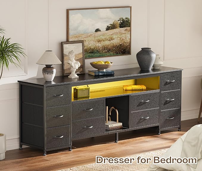 Huuger 62 Inch LED TV Stand Dresser - Image 7