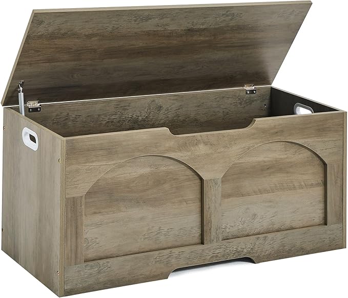 Storage Bench, 39.4" Retro Wooden Storage Chest Trunk, Large Toy Chest by OAKVIVOElegantLifestyle