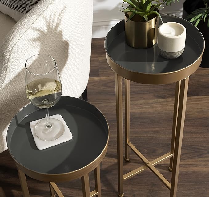 Kate and Laurel Celia Modern Side Table, Sophisticated End Tables - Image 5