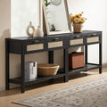 SICOTAS Black Console Table Set of 2 by SICOTAS
