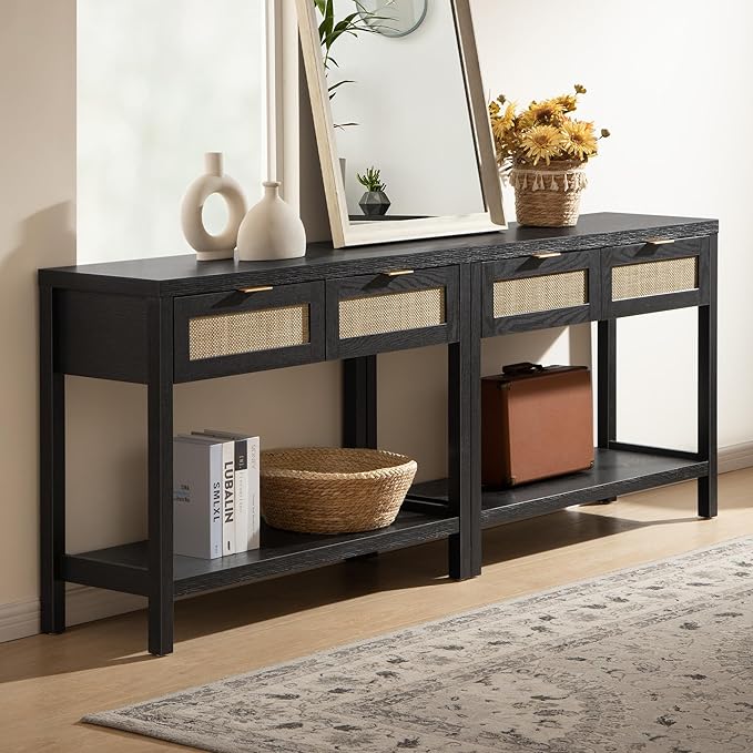 SICOTAS Black Console Table Set of 2 by SICOTAS