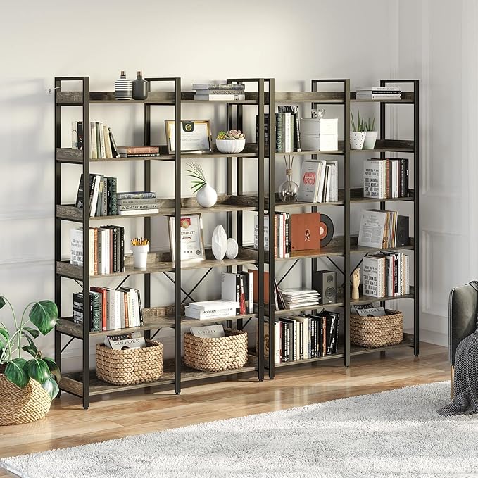 Seventable Bookshelf 6 Tier - Image 5