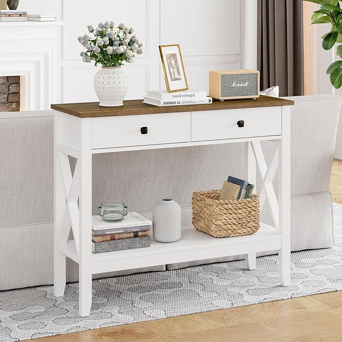 Console Table, Sofa Table 13.8" D x 39.37" W x 31.5" HEntryway Table - Image 5