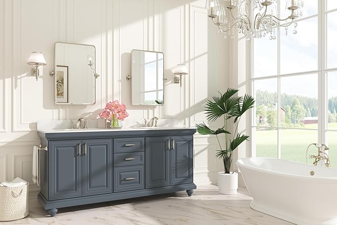 Keonjinn Brushed Nickel Pivot Mirror Bathroom, 20x30 in Tilt Mirror Bathrooms - Image 8