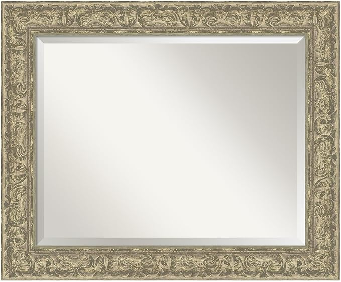 Amanti Art Silver Bathroom Mirror by AmantiArt
