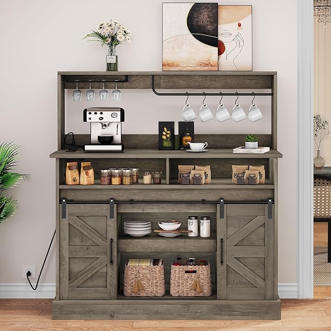 YITAHOME Buffet Cabinets with Storage, Farmhouse Sideboard Cabinets with - Image 3