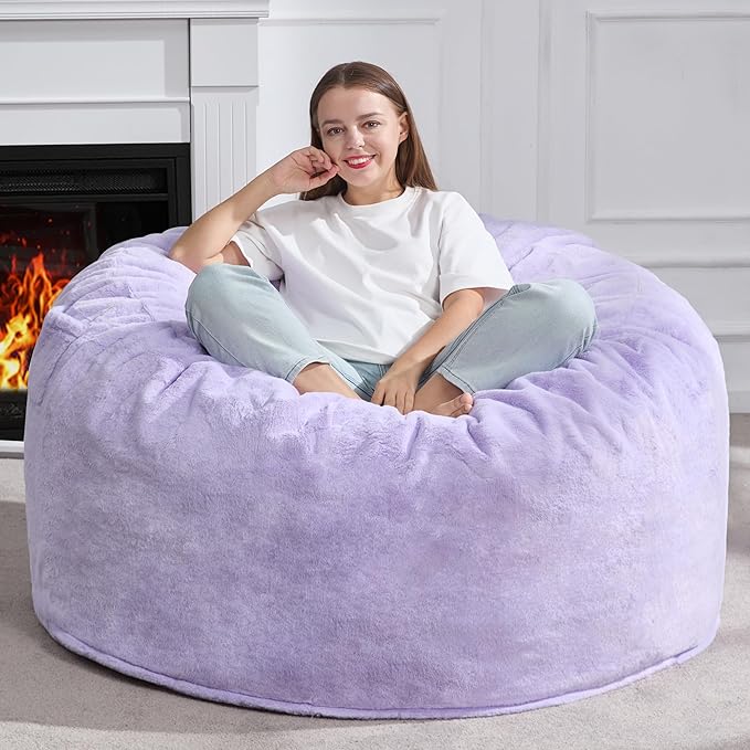 Hobestluk 5ft Bean Bag Chairs for Adults Large Beanbag Chair by YourHomeDeservesMore