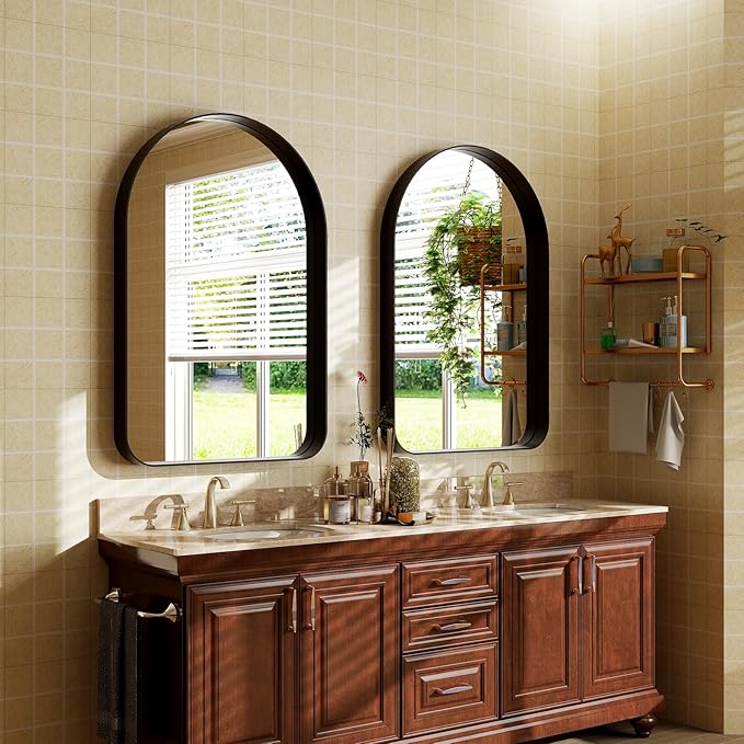 30"x20" Arched Bathroom Mirror - Image 3