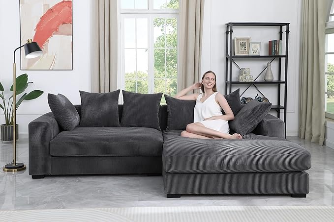 Evan L Shape sectional Sofa for Living Room - Image 2