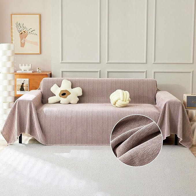 STACYPIK Thick Pink Geometric Sofa Covers by STACYPIK