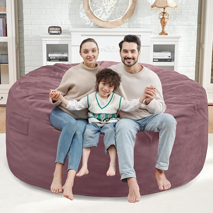 5FT Bean Bag Chair, Large Bean Bag Chairs - Image 2