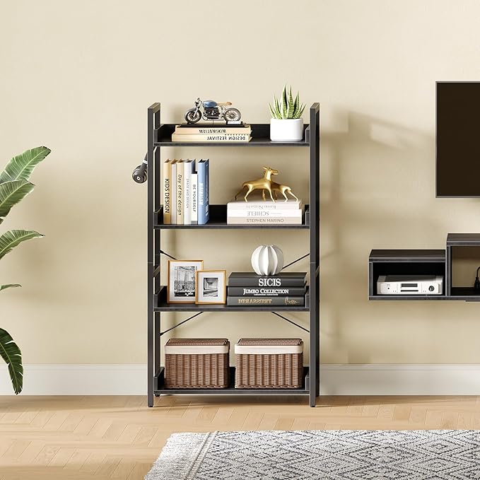 Rolanstar Bookshelf 4 Tier - Image 5