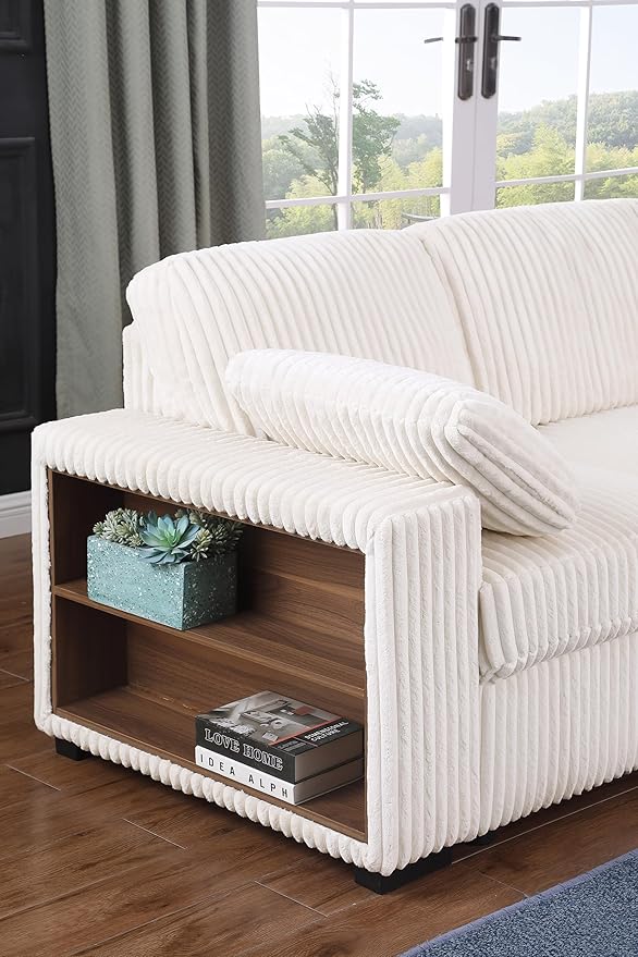 Eafurn Oversized Convertible U Shaped Sleeper Sectional Sofa Pull Out Couch Bed - Image 7