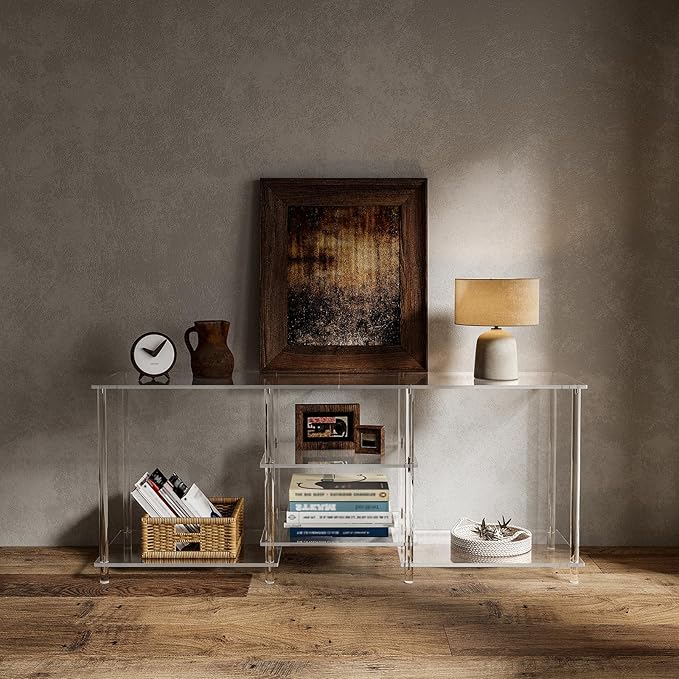 Eglaf Acrylic 55 Inch TV Stand - Image 5