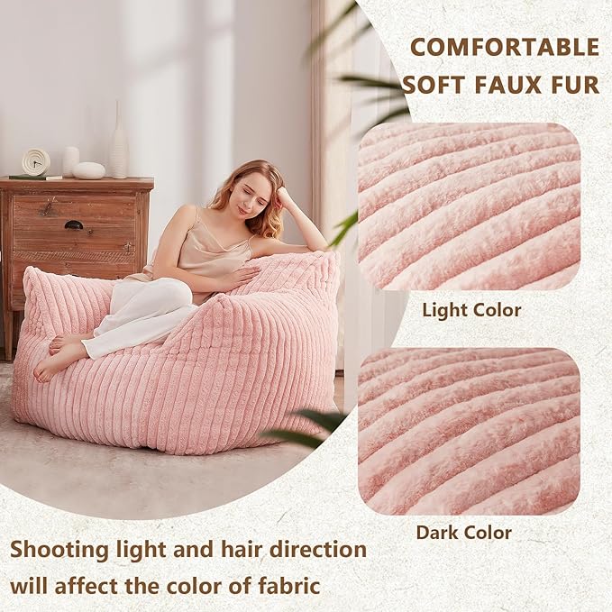 Giant Bean Bag Chairs for Adults Teens, Large Bean Bag Sofa Chairs - Image 4