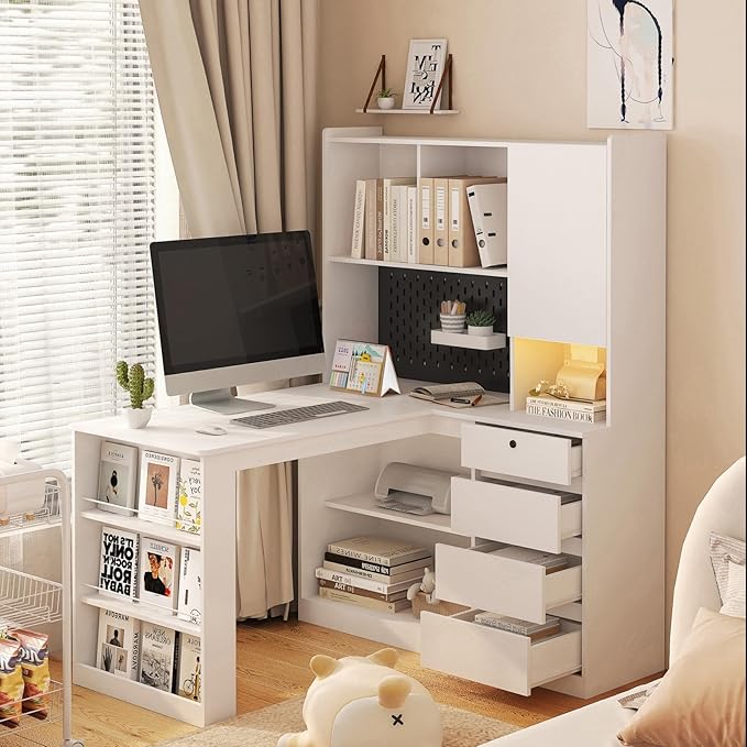 KEIKI L Shaped Home Office Desks - Image 3