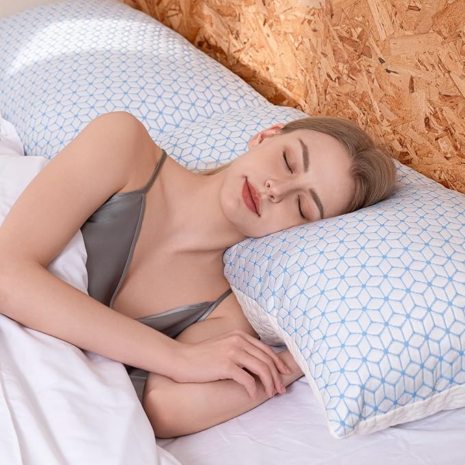Firm Pillows Standard Size for Bed Shredded Memory Foam Pillows Adjustable - Image 6