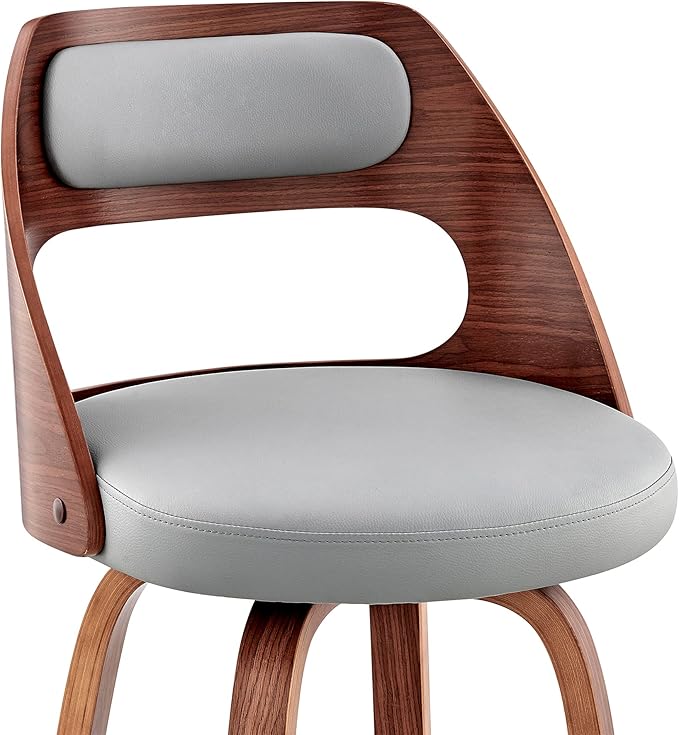 Armen Living Julius Mid Century Modern Swivel Bar Stool - Image 8