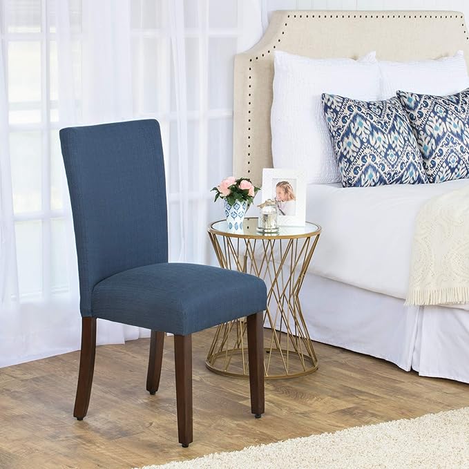 HomePop Parsons Classic Upholstered Accent Dining Chair, Single Pack, Dark Blue - Image 12