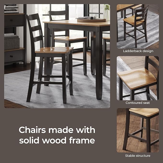 Signature Design by Ashley Gesthaven Solid Wood Frame Counter Height Barstool - Image 8