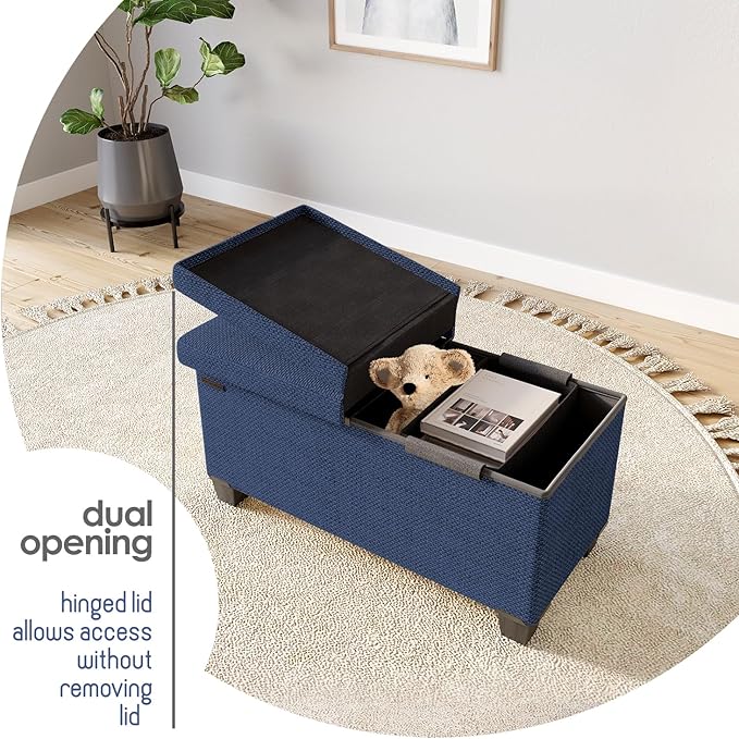 STORAGEBUD Storage Ottoman Bench - Image 9