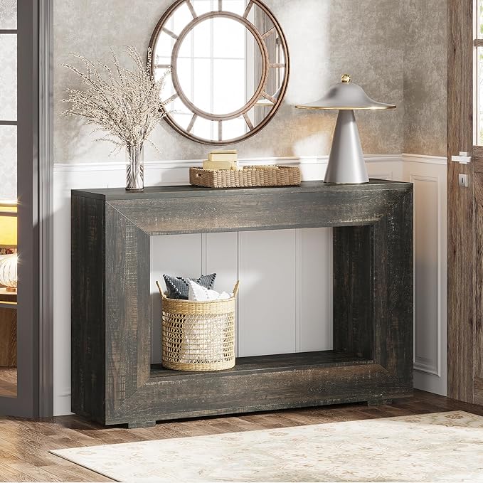Tribesigns Farmhouse Console Table, 47 Inches Entryway Console Table by Tribesigns
