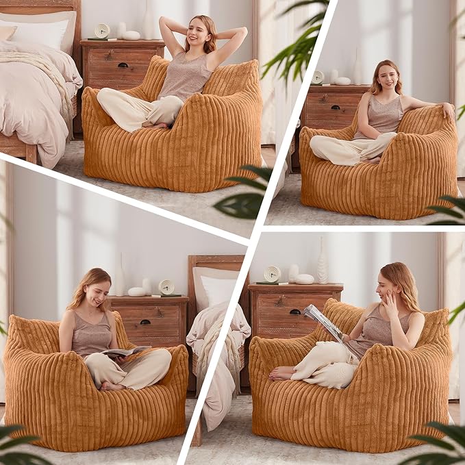 Giant Bean Bag Chairs for Adults Teens, Large Bean Bag Sofa Chairs - Image 3