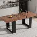 63"-78.74" Rectangular Extendable Dining Table by Unknown