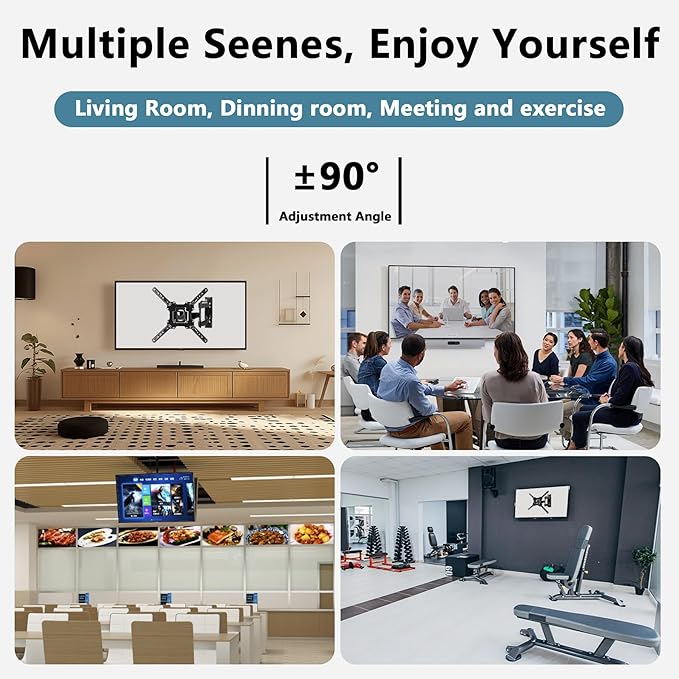 Full Motion Wall Mount for 32-60 Inch Screens, Tilt & Extend, Articulating - Image 7