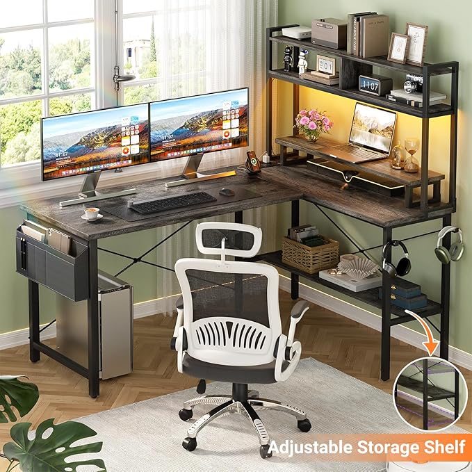 Aheaplus L Shaped Gaming Desk - Image 5