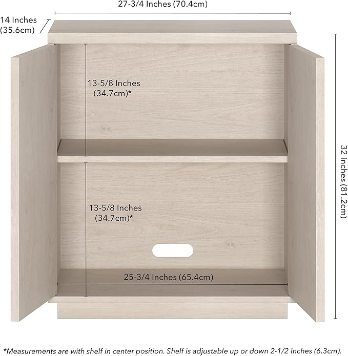 Henn&Hart Alston Accent Cabinet, Alder White - Image 3