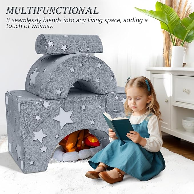 MeMoreCool Foam Climbing Toddler Couch, Modular Kids Sofa - Image 6
