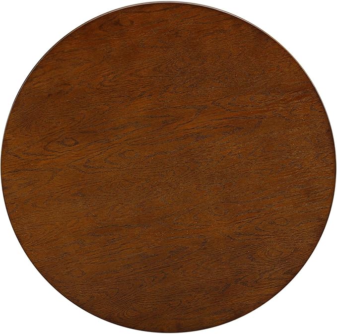 NTC 40 Inch Summit Modern Classic Tambour Wooden Round Coffee Table – - Image 6