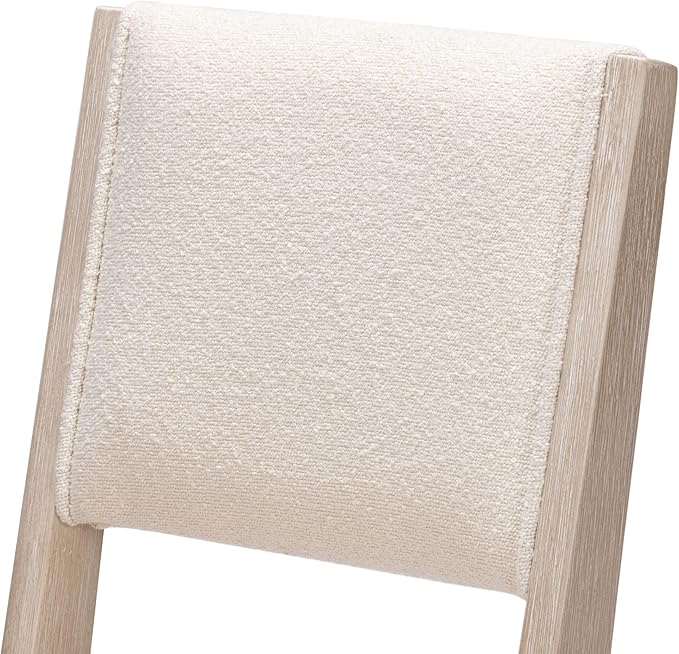 Plank+Beam Sereno Bar Stool, Sturdy Wood Modern Kitchen Bar Height Stool - Image 7