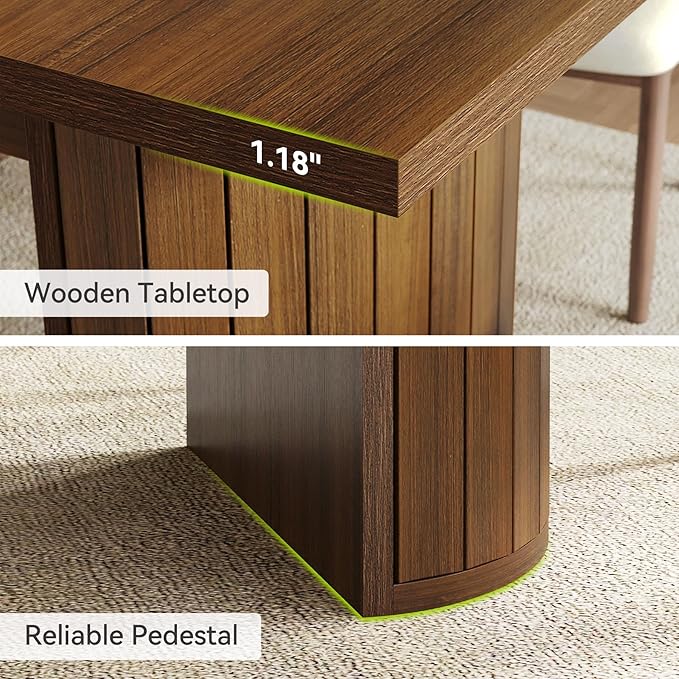 1Easylife 78.74 Inches Long Dining Table - Image 4