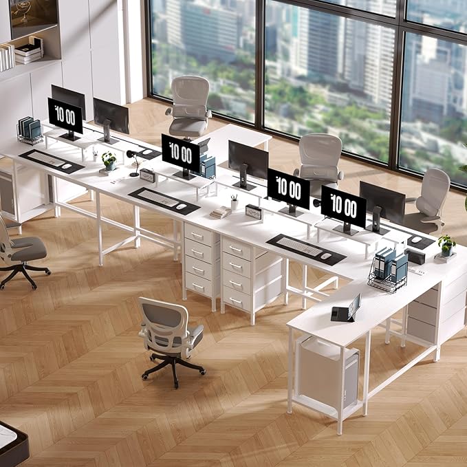 59 inch L Shaped Computer Desk - Image 2