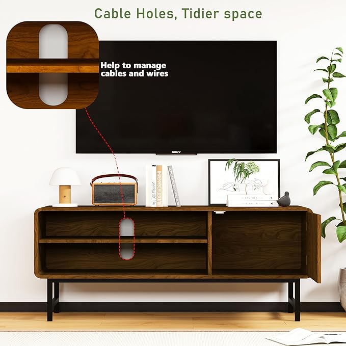 TV Stand, Mid Century Modern Entertainment Center - Image 3