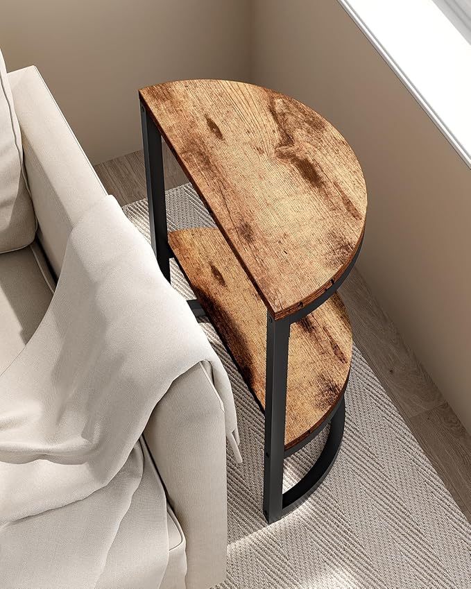 LITTLE TREE 2-Tier End Table Half Round - Image 8