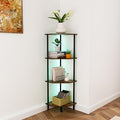 Corner Shelf Stand, Storage Standing Shelf Unit by QLHousesuoH