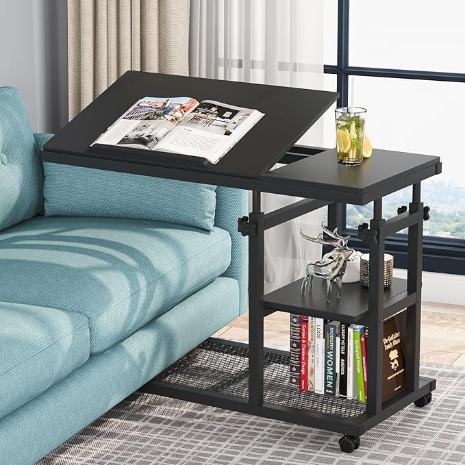 Tribesigns Height Adjustable C Table by Tribesigns