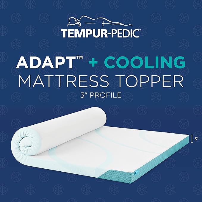 Tempur-Pedic TEMPUR-Adapt + Cooling 3-Inch Twin XL Mattress Topper Luxury - Image 2