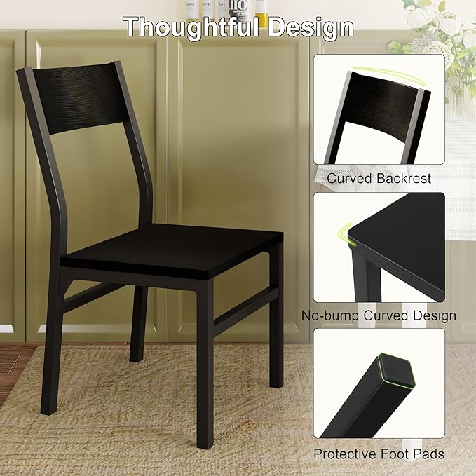 Feonase Dining Chairs Set of 6, Modern Kitchen Chairs - Image 5